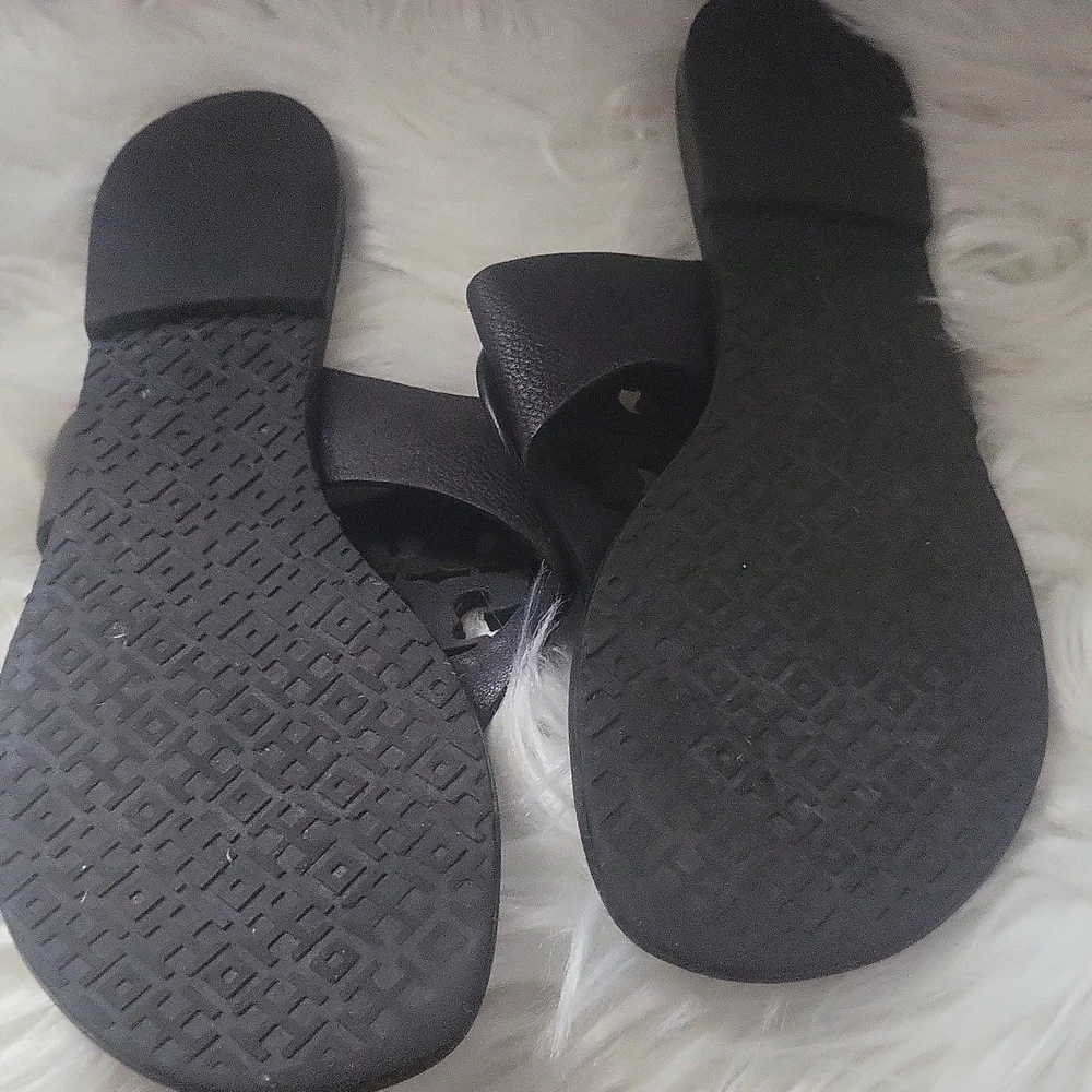 Tory Burch Miller Black Leather Sandals